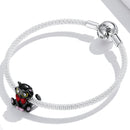 S925 Sterling Silver Elegant Black Cat Beads DIY Bracelet Necklace Accessories