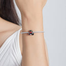 S925 Sterling Silver Elegant Black Cat Beads DIY Bracelet Necklace Accessories