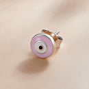 S925 Sterling Silver Demon Eye Women Earrings(Pink)
