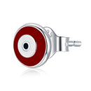 S925 Sterling Silver Demon Eye Women Earrings(Red)