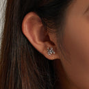 S925 Sterling Silver Eight-legged Spider Ear Studs Women Earrings