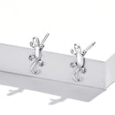 S925 Sterling Silver Creative Gecko Ear Studs Women Earrings