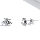 S925 Sterling Silver Revolver Ear Studs Women Earrings