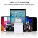 3 USB Ports LED Digital Display Travel Charger, US Plug(White)