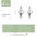 S925 Sterling Silver Creative Dagger Ear Studs Women Earrings