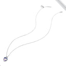 S925 Sterling Silver Fish Scale Heart Women Nacklace Jewelry