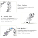 S925 Sterling Silver Rainbow Heart Women Ring, Size:6