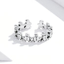 S925 Sterling Silver Gingerbread Women Open Ring