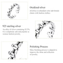 S925 Sterling Silver Gingerbread Women Open Ring