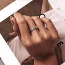 S925 Sterling Silver Gingerbread Women Open Ring