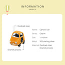 S925 Sterling Silver Cartoon Car Beads DIY Bracelet Necklace Accessories