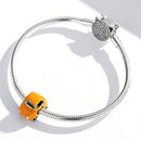 S925 Sterling Silver Cartoon Car Beads DIY Bracelet Necklace Accessories