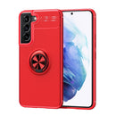 For Samaung Galaxy S22 5G Metal Ring Holder 360 Degree Rotating TPU Case(Red)