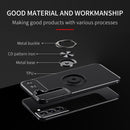 For Samaung Galaxy S22 5G Metal Ring Holder 360 Degree Rotating TPU Case(Black)