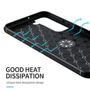 For Samaung Galaxy S22 5G Metal Ring Holder 360 Degree Rotating TPU Case(Black+Rose Gold)