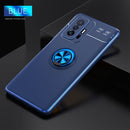 For Xiaomi Mi 11T Metal Ring Holder 360 Degree Rotating TPU Case(Blue)