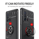 For Xiaomi Mi 11T Metal Ring Holder 360 Degree Rotating TPU Case(Red)