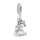 S925 Sterling Silver Little Princess Pendant DIY Bracelet Necklace Accessories