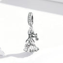 S925 Sterling Silver Little Princess Pendant DIY Bracelet Necklace Accessories
