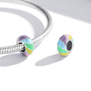 S925 Sterling Silver Rainbow Beads DIY Bracelet Necklace Accessories