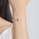 S925 Sterling Silver Rainbow Beads DIY Bracelet Necklace Accessories