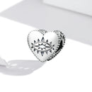 S925 Sterling Silver Heart Devil Eye Beads DIY Bracelet Necklace Accessories