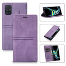 For Samsung Galaxy A71 4G Dream Magnetic Suction Business Horizontal Flip PU Leather Case with Holder & Card Slot & Wallet(Purple)