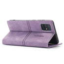For Samsung Galaxy A71 4G Dream Magnetic Suction Business Horizontal Flip PU Leather Case with Holder & Card Slot & Wallet(Purple)
