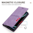 For Samsung Galaxy A71 4G Dream Magnetic Suction Business Horizontal Flip PU Leather Case with Holder & Card Slot & Wallet(Purple)