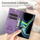For Samsung Galaxy A71 4G Dream Magnetic Suction Business Horizontal Flip PU Leather Case with Holder & Card Slot & Wallet(Purple)