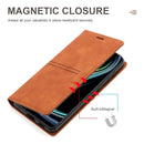 For Samsung Galaxy S10 Dream Magnetic Suction Business Horizontal Flip PU Leather Case with Holder & Card Slot & Wallet(Brown)