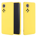 For Huawei Nova 9 Solid Color Liquid Silicone Dropproof Full Coverage Protective Case(Yellow)