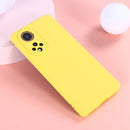 For Huawei Nova 9 Solid Color Liquid Silicone Dropproof Full Coverage Protective Case(Yellow)