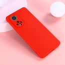 For Huawei Nova 9 Solid Color Liquid Silicone Dropproof Full Coverage Protective Case(Red)