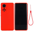 For Huawei Nova 9 Pro Solid Color Liquid Silicone Dropproof Full Coverage Protective Case(Red)