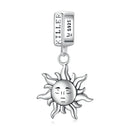 S925 Sterling Silver Sun Guard Pendant DIY Bracelet Necklace Accessories