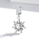 S925 Sterling Silver Sun Guard Pendant DIY Bracelet Necklace Accessories