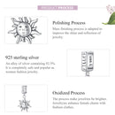 S925 Sterling Silver Sun Guard Pendant DIY Bracelet Necklace Accessories