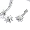 S925 Sterling Silver Sun Guard Pendant DIY Bracelet Necklace Accessories