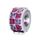S925 Sterling Silver Colorful Beads DIY Bracelet Necklace Accessories