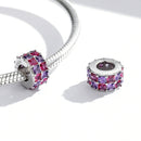 S925 Sterling Silver Colorful Beads DIY Bracelet Necklace Accessories