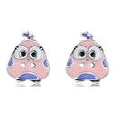 S925 Sterling Silver Big-eyed Chick Ear Studs Women Earrings