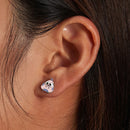 S925 Sterling Silver Big-eyed Chick Ear Studs Women Earrings