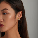 S925 Sterling Silver Two Orioles Ear Studs Women Earrings