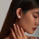 S925 Sterling Silver Baby Raccoon Ear Studs Women Earrings