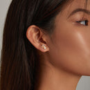S925 Sterling Silver Cute Corgi Ear Studs Women Earrings