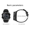 F6 1.28 inch IPS Screen 2 in 1 Bluetooth Earphone Smart Watch, Support Heart Rate & Blood Oxygen Monitoring / Bluetooth Music, Style:Silicone Strap(Black)