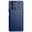 For Xiaomi Mi 11T / 11T Pro Carbon Fiber Texture Shockproof TPU Case(Blue)