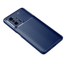 For Xiaomi Mi 11T / 11T Pro Carbon Fiber Texture Shockproof TPU Case(Blue)