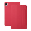 For Xiaomi Pad 5 / Pad 5 Pro Solid Color Magnetic Buckle Horizontal Flip Leather Case with Holder(Dark Red)